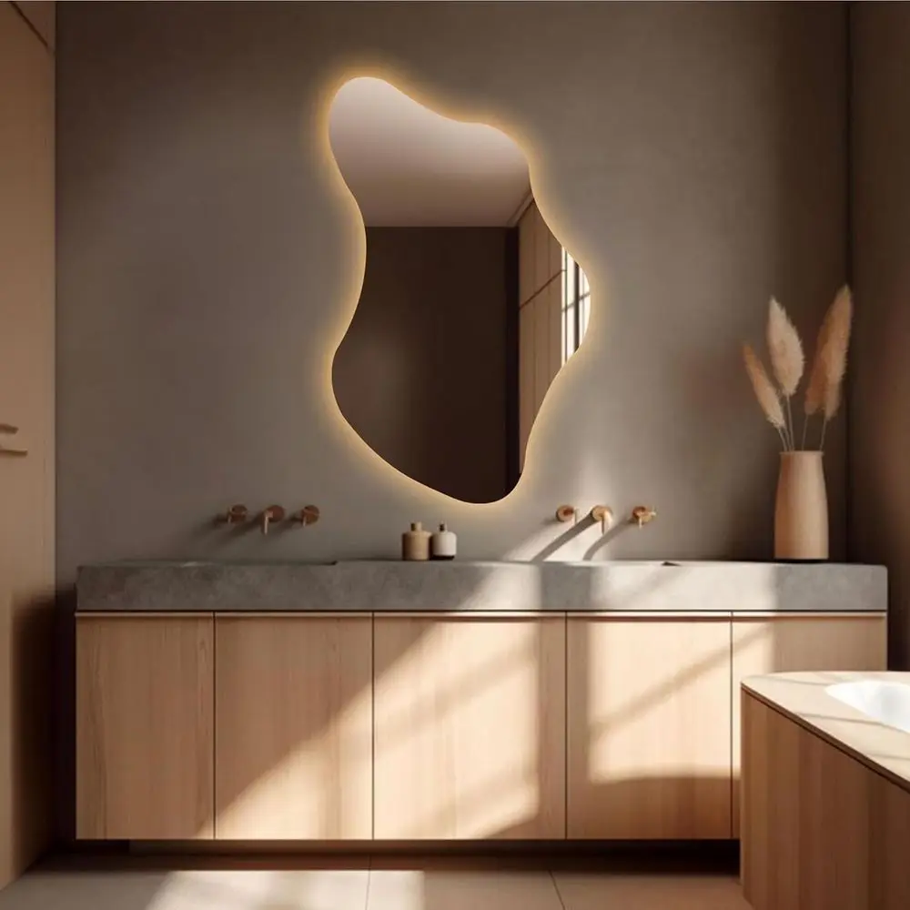 

Backlit LED Vanity Mirror, 37x60 cm, Warm Light for Bathroom