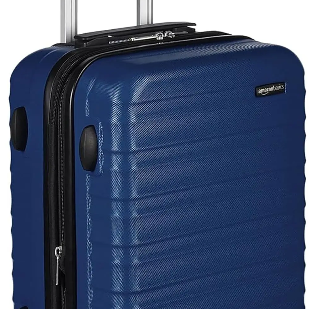 

21 Navy Blue Hardshell Expandable Suitcase with Wheels, Up to 25% Extra Space, Scratch-Resistant Surface