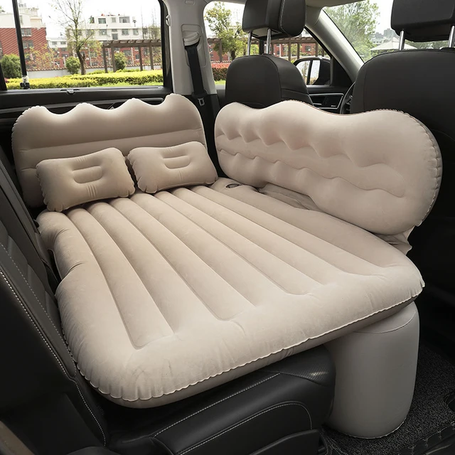 Car Air Bed Air Mattress Travel Flocking Camping Inflatable Bed Car Mattress Sofas Inflatables Travel SUV Camping Bed Back Seat