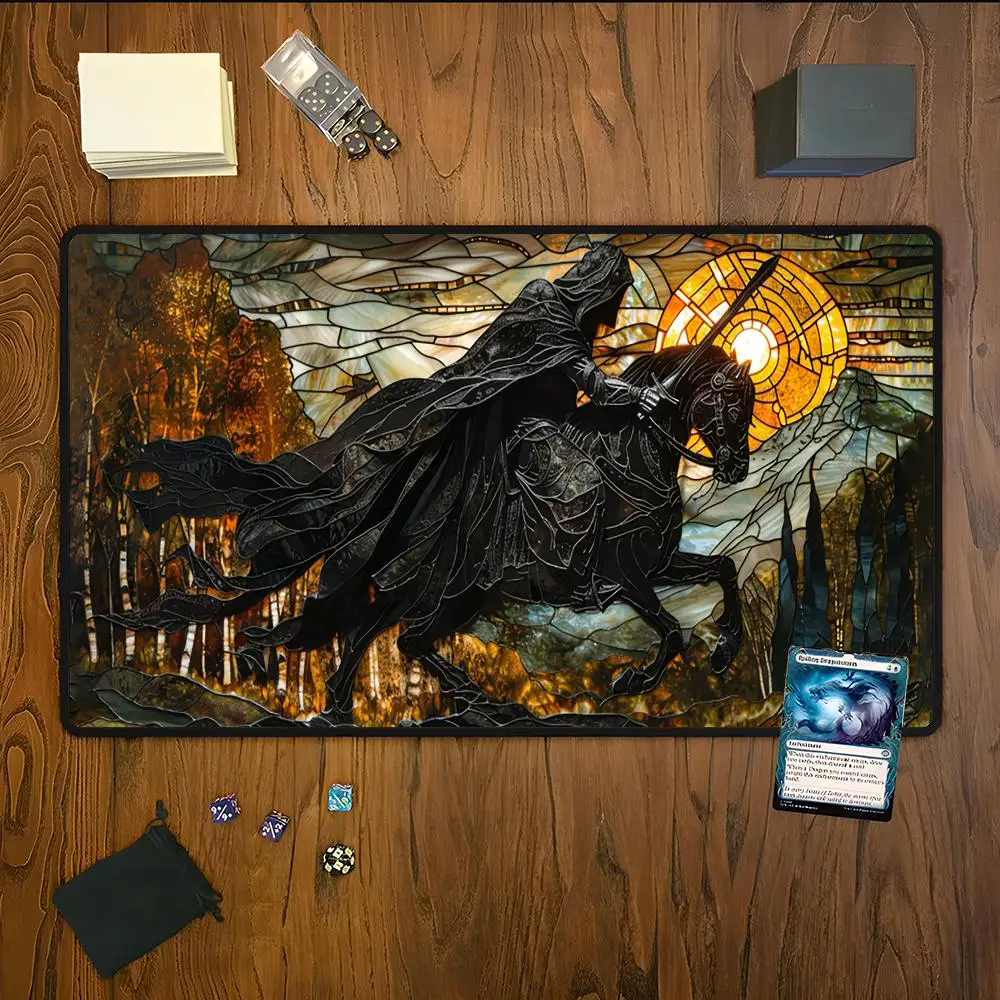 لوحة ماوس The Magic Gathering War Knight MTG TCG لوحة ماوس مكتبية حصيرة مكتبية للعمل لعبة كمبيوتر صغير كمبيوتر محمول سجادة لطيفة #4