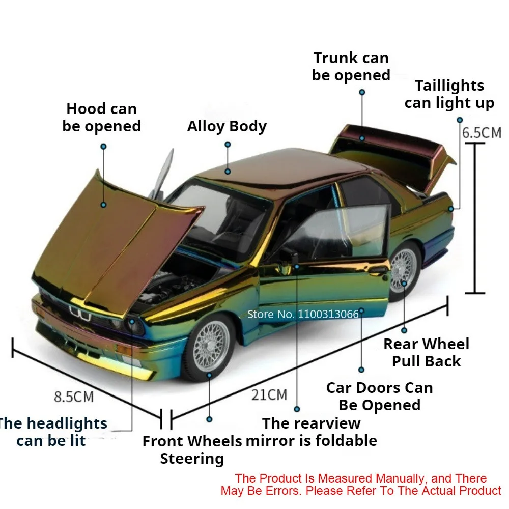 1:24 Legierung Druckguss M3 Spielzeug Modelle Autos mit Licht Sound Miniatur Auto Rad Zurückziehen Fahrzeuge Modell für Kinder Unterhaltung