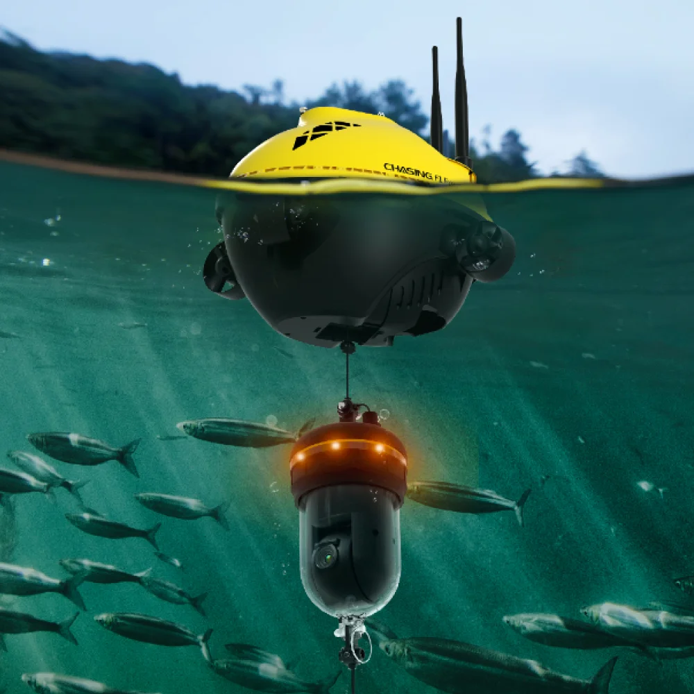 

Дрон для эхолота F1 Pro | Подводная радиоуправляемая лодка с 360° ° HD-камера Wi-Fi Live Video, 6H аккумулятор и рыболовный гаджет с автоматическим позиционированием