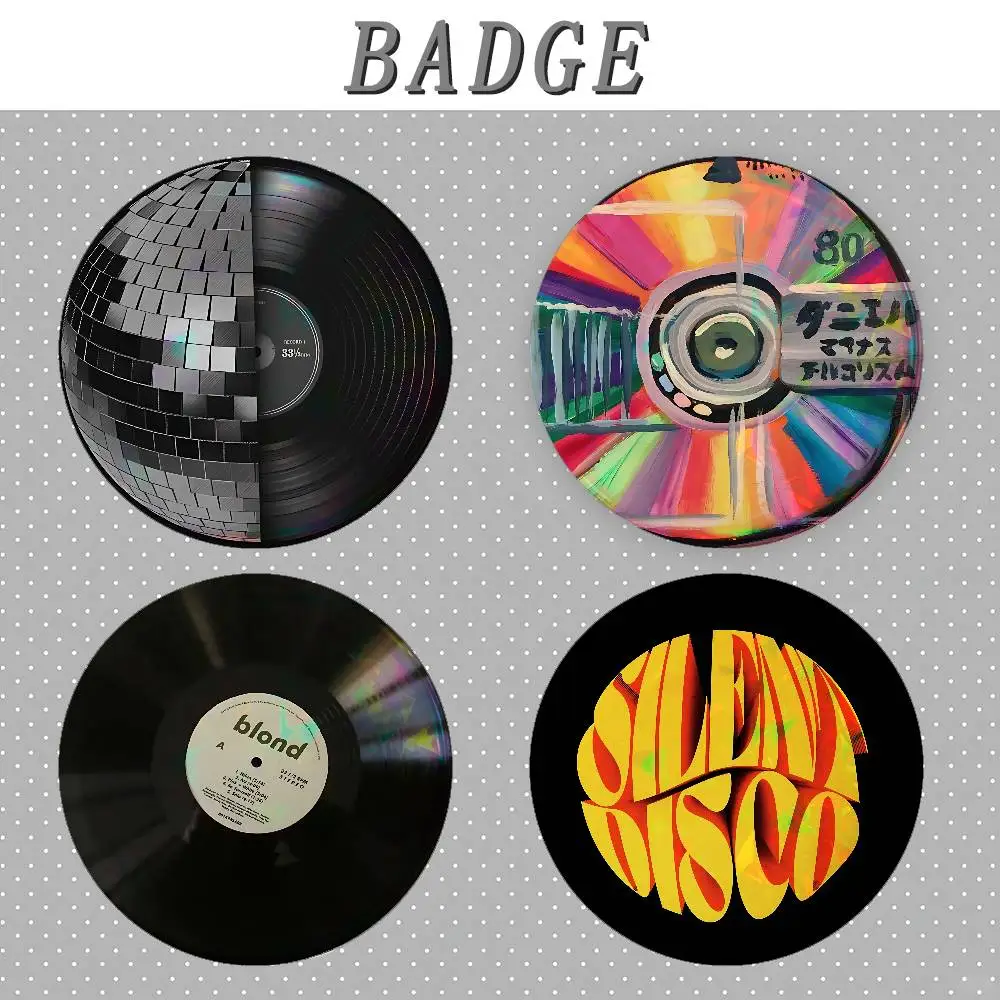 Band Records And Some Balls Badges Tinplate Soft Button Pin Brooch Metal Badge Custom Jewelry Accessories Hat Bag Lapel