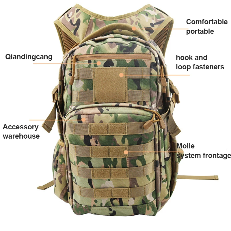 Mountaineering Backpack Large Outdoor  Capacity Tactical Equipment Pack Assault Action Backpacks Hunting Hiking Camping Bag