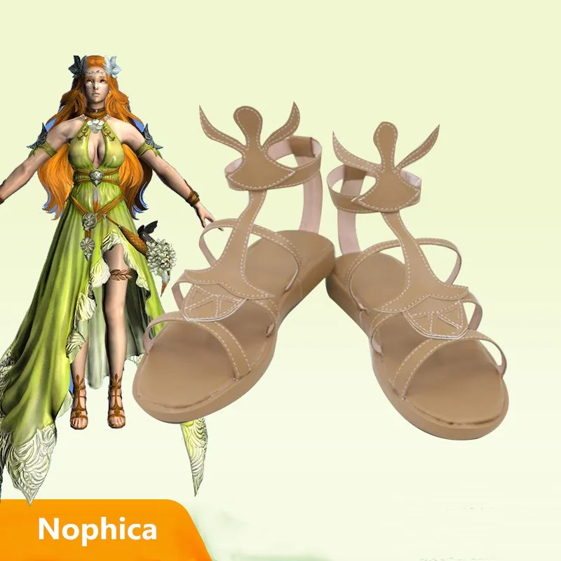 

Final Fantasy FF14 Nophica Cosplay Costume Shoes