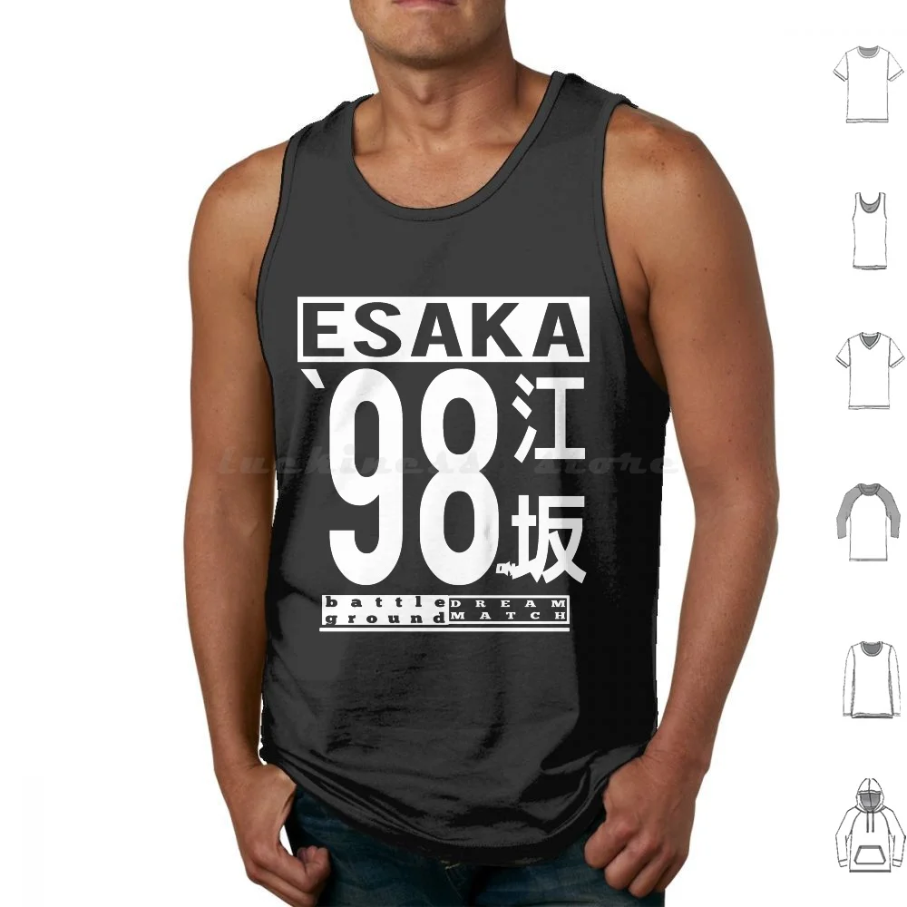 

Esaka 98 Tank Tops Vest Sleeveless Retro Video Games Jeux Video Arcade Classic Neogeo Snk Kyo Mai Iori Kusanagi Yagami Kof