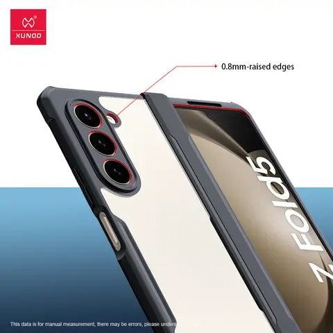 Xundd Vikbart Skal För Samsung Galaxy Z Fold 3 4 5 6 Fold 7 Airbag Stötsäkert Skal Glas&PC&TPU Skyddsfodral z 플립4 케 8 best sales Samsung Z Fold 4-fodral - №7