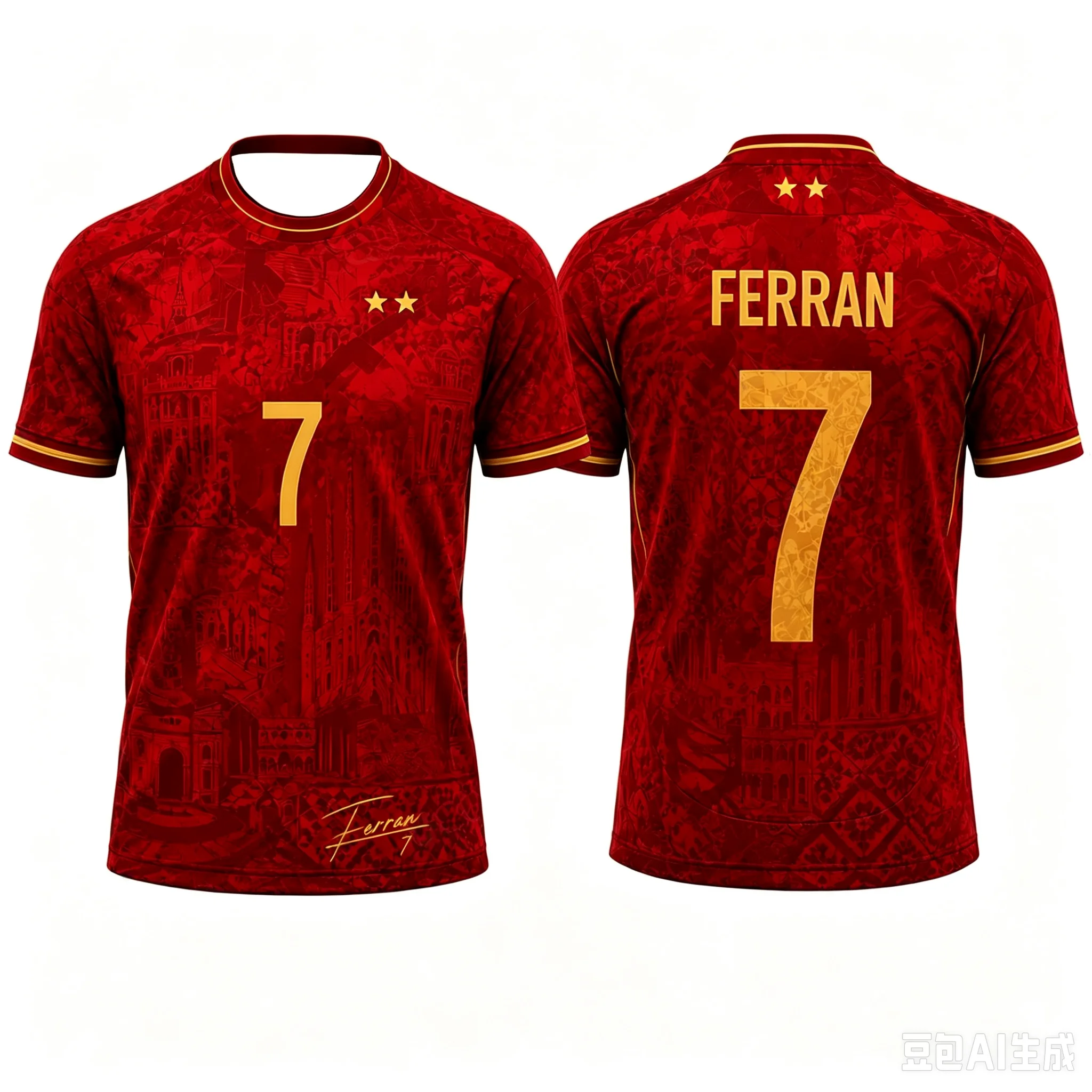 2026 Bestseller Neue Spanien Yamal 19 / Rodri 16 Fußballtrikot Zwei-Sterne-Edition Fußballtrikot für Männer Frauen Kinder Fan-Trikot Heimtrikot – Detail 9