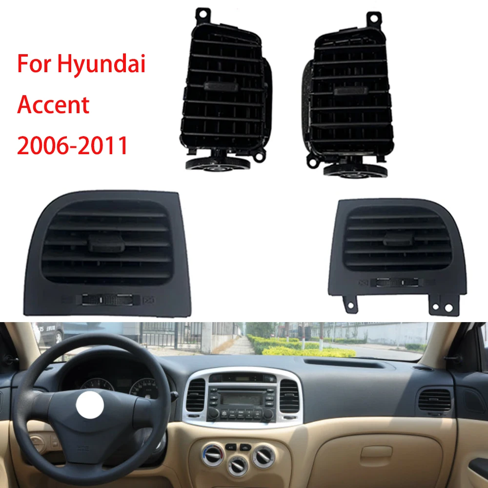 

1/2 шт./4 шт. 974101E000 974201E000 для Hyundai Accent Hatchback, передняя центральная приборная панель, вентиляционное отверстие, решетка, панель 2006-2011