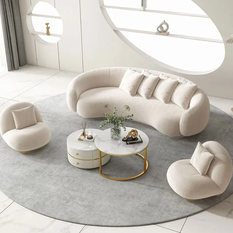 Living room simple modern light luxury beauty salon creative clothing store