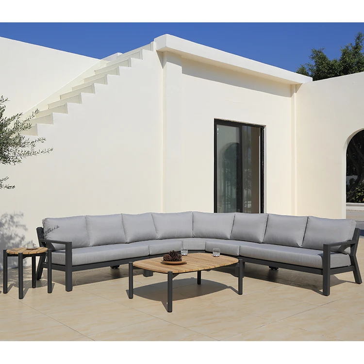 du- Taliya Outdoor Aluminium Garden Furniture Outdoor Corner Sofa Set