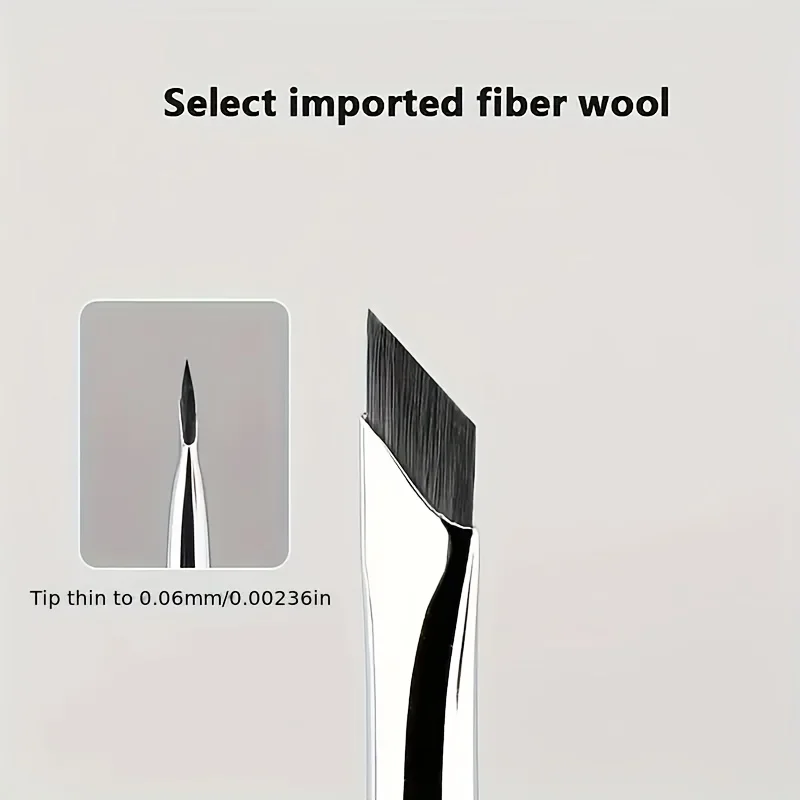 7-kombinierte Make-up-Pinsel-, Eyeliner- und Augenbrauenpinsel-Sets mit Präzisionsdetail, mit ultradünnen Augenbrauen- und unteren Augenlidpinseln