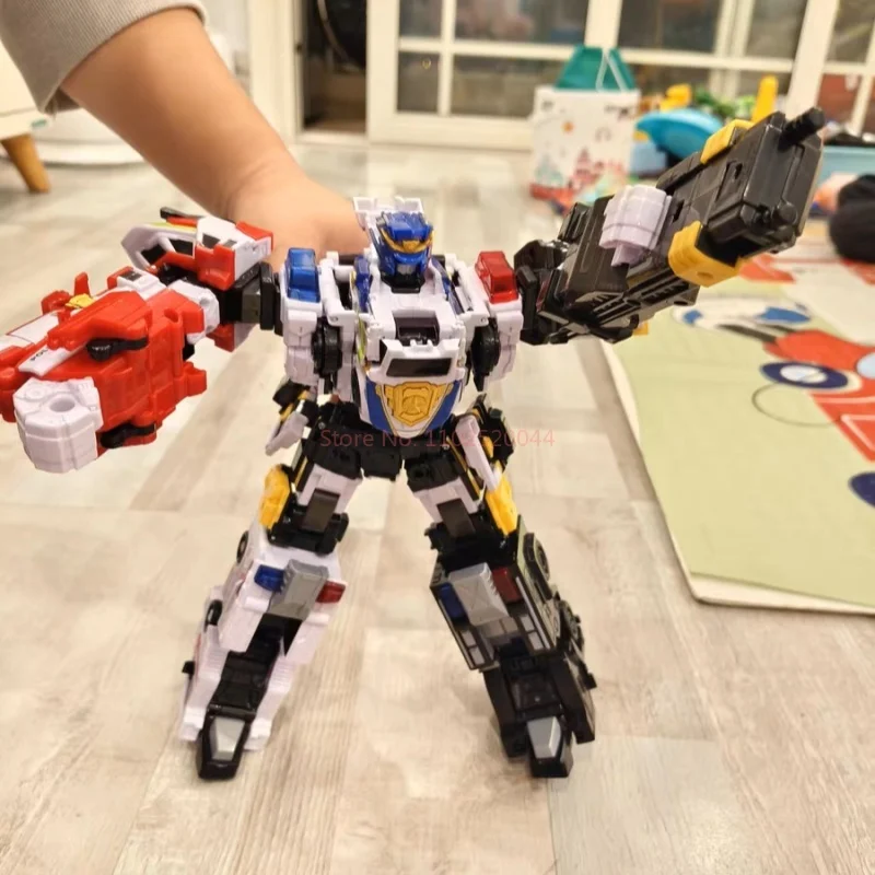 في بقعة مجموعة المرآب قوة رينجرز لاكي كات مايكرو كوزموس Mc-05 و Mc-03 التنين الملك قيصر عمل الشكل تحصيل نموذج