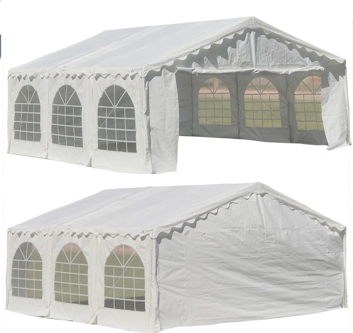 20'x16' Budget PE Party Tent/Tents for Parties,carpas para Fiestas,Galvanized Gazebo Wedding Tent Canopy Big Tents Carport