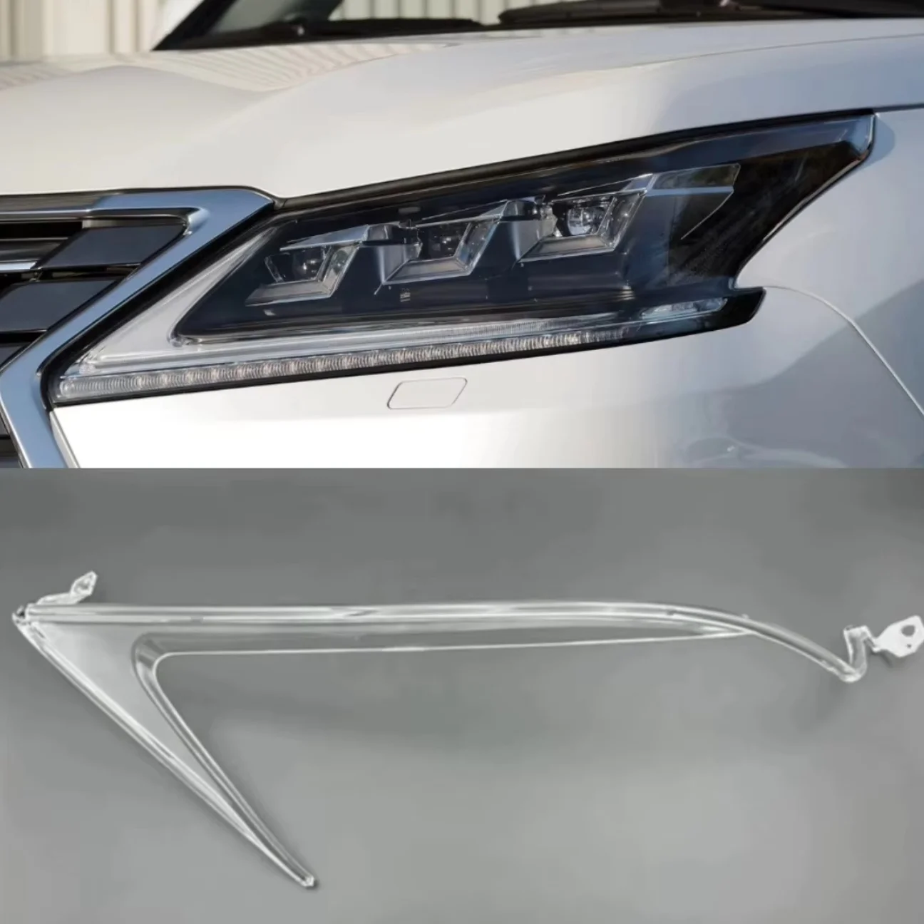 NEW Headlight DRL Tube Acrylic Light Guide DRL Fiber For LEXUS LX LX570 2016 2017 2018 2019 detail image 1