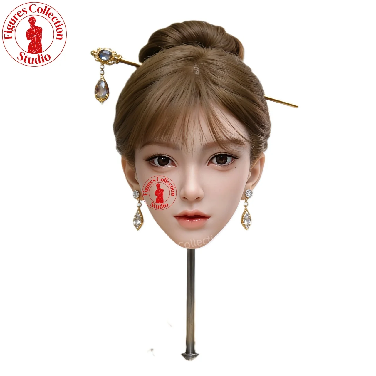 

Манекен головы Artisan Makeup Head HYH-SHB-TS-0003 в натуральную величину, интерфейс M16, ультрареалистичный для причесок, украшений, фотографии