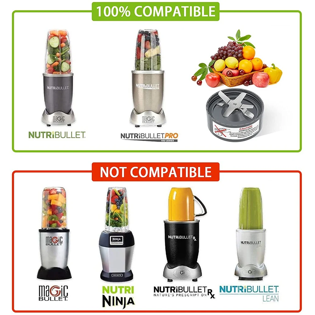 Запасные части, пригодные для Nutribullet, 600 Вт, 900 Вт, сменные лезвия экстрактора, чашки для блендера, аксессуары # АБГП