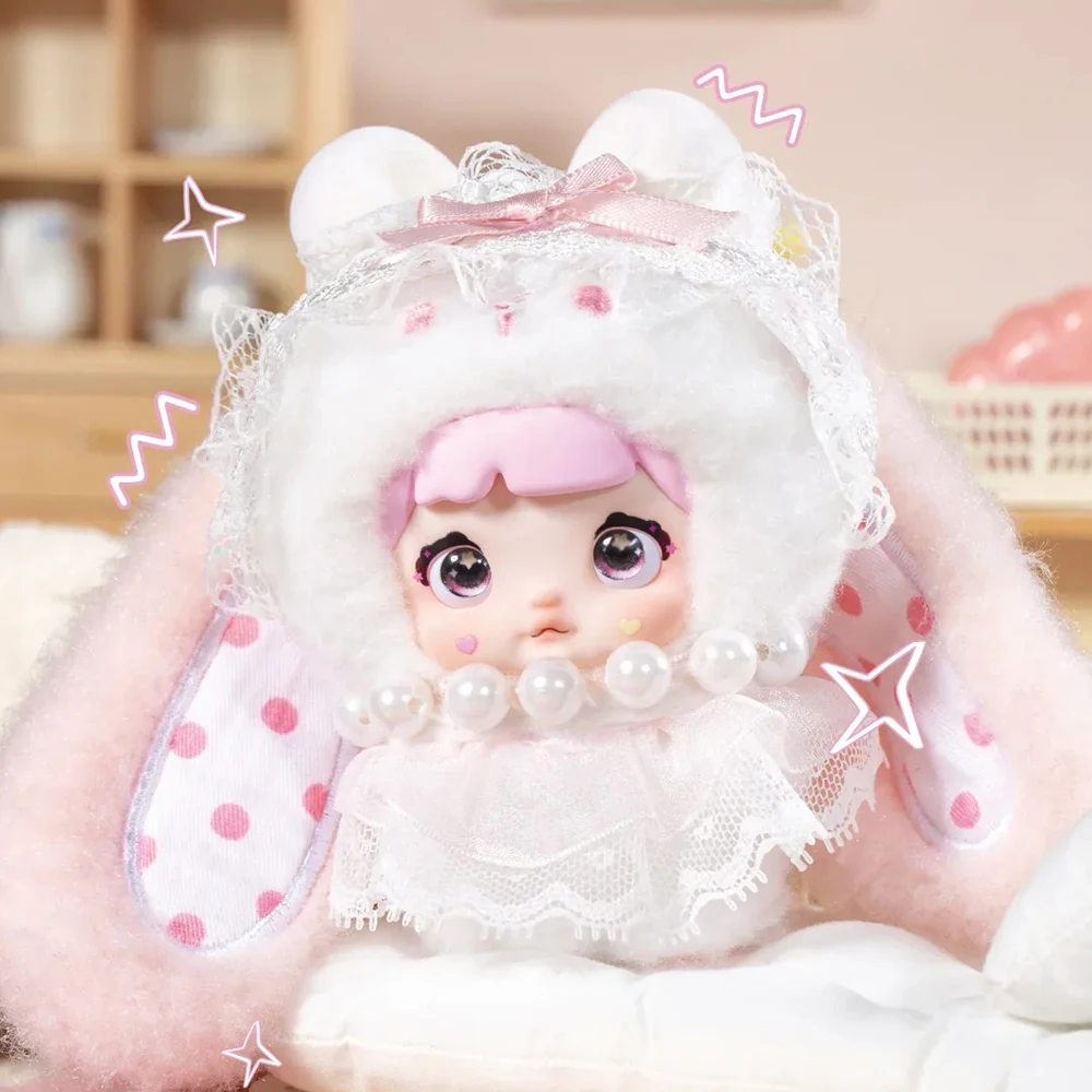 

Nommi Sweet Heart Rabbit Plush Toy Blind Box Trendy Soft Stuffed Animal Ornament Mystery Gift for Girls Authentic Trendy Toy