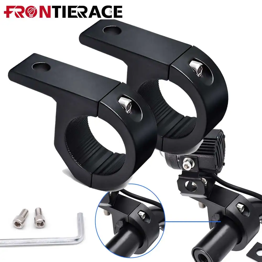 tube clamp mounting bracket Pince éponge universelle pour moto, lumière LED auxiliaire, kit de montage pour MOT, accessoires de montage