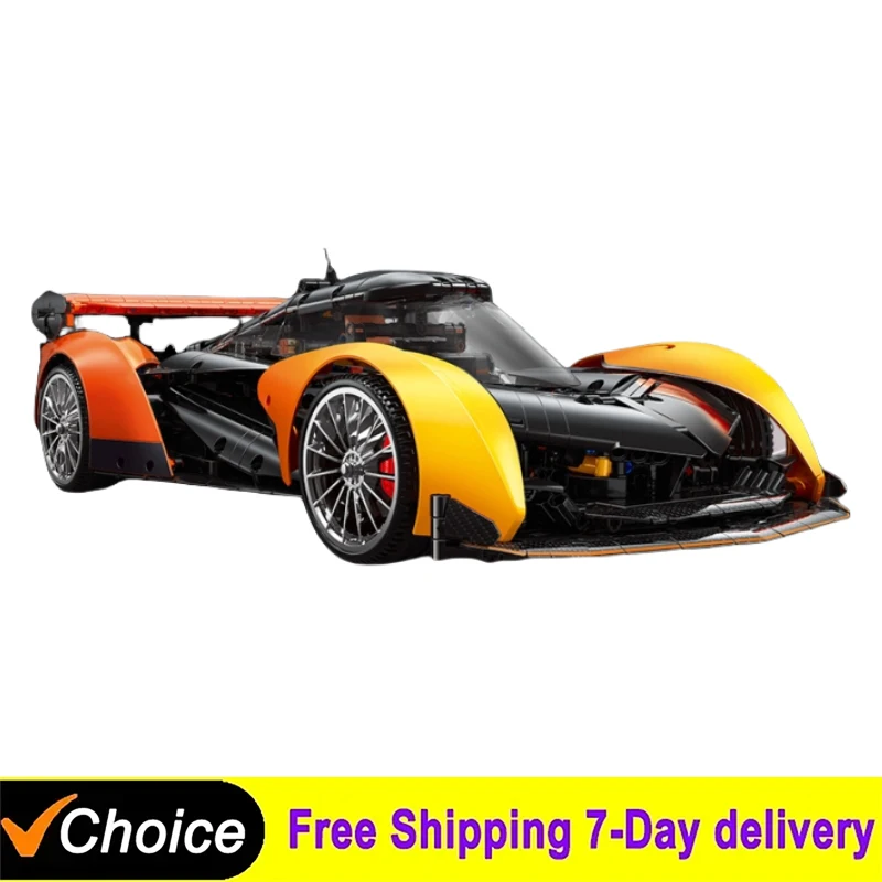 NEW 2135Pcs Technical 1:10 Solused GT Hyper Speed Car Building Blocks Assemble Bricks Racing Vehicle Toys Kids Christmas Gift