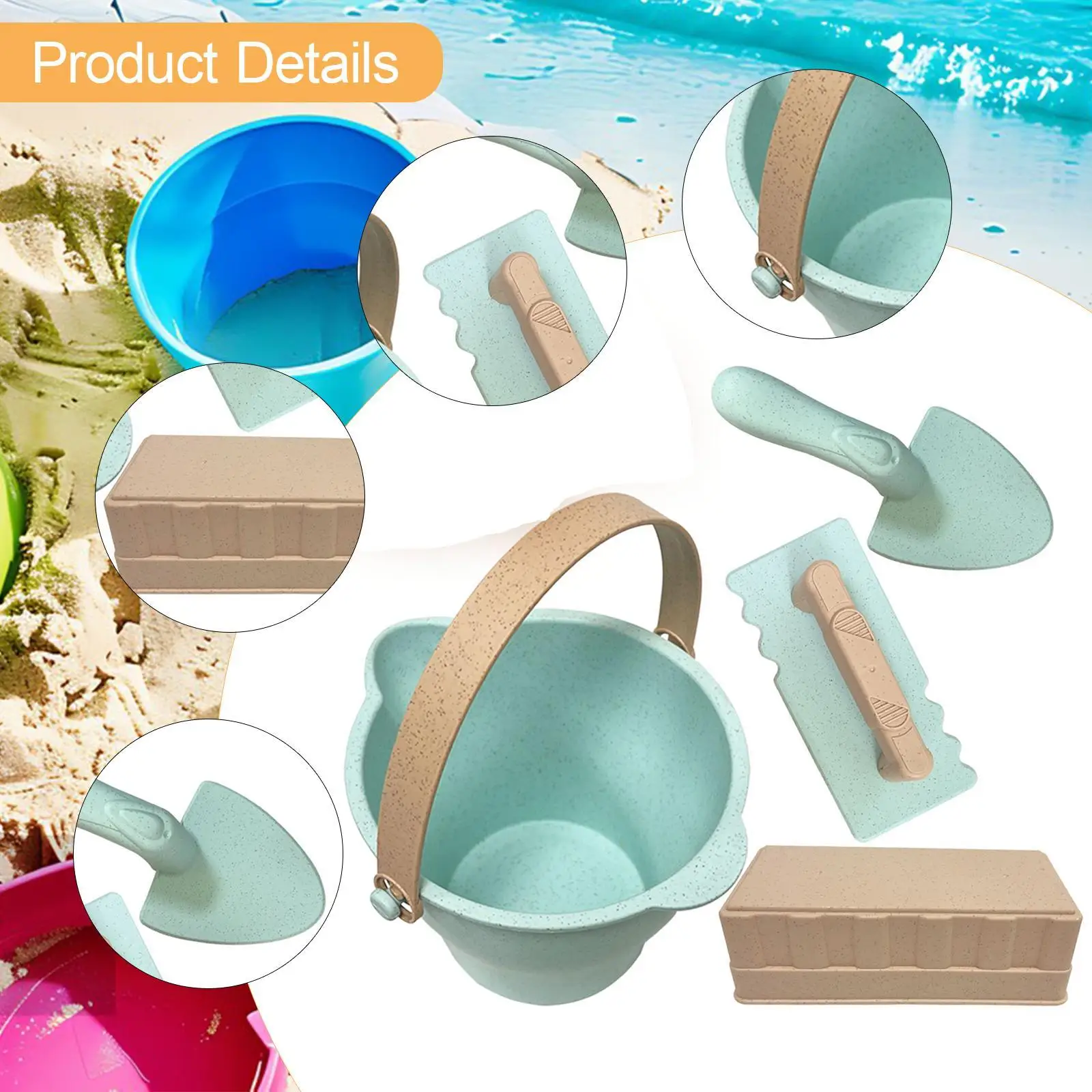 Zabawki do piasku dla dzieci, zabawki plażowe dla dzieci, przenośne, edukacyjne, wszechstronne, urocze prezenty, gry na urodziny, letnie zajęcia, podróże, imprezy.