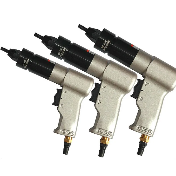 TY88215 Pneumatic Rivnut setting gun rivet nut tools W/Quick-Change 5mm & 6mm (1/4")Mandrels Forward and reverse actions