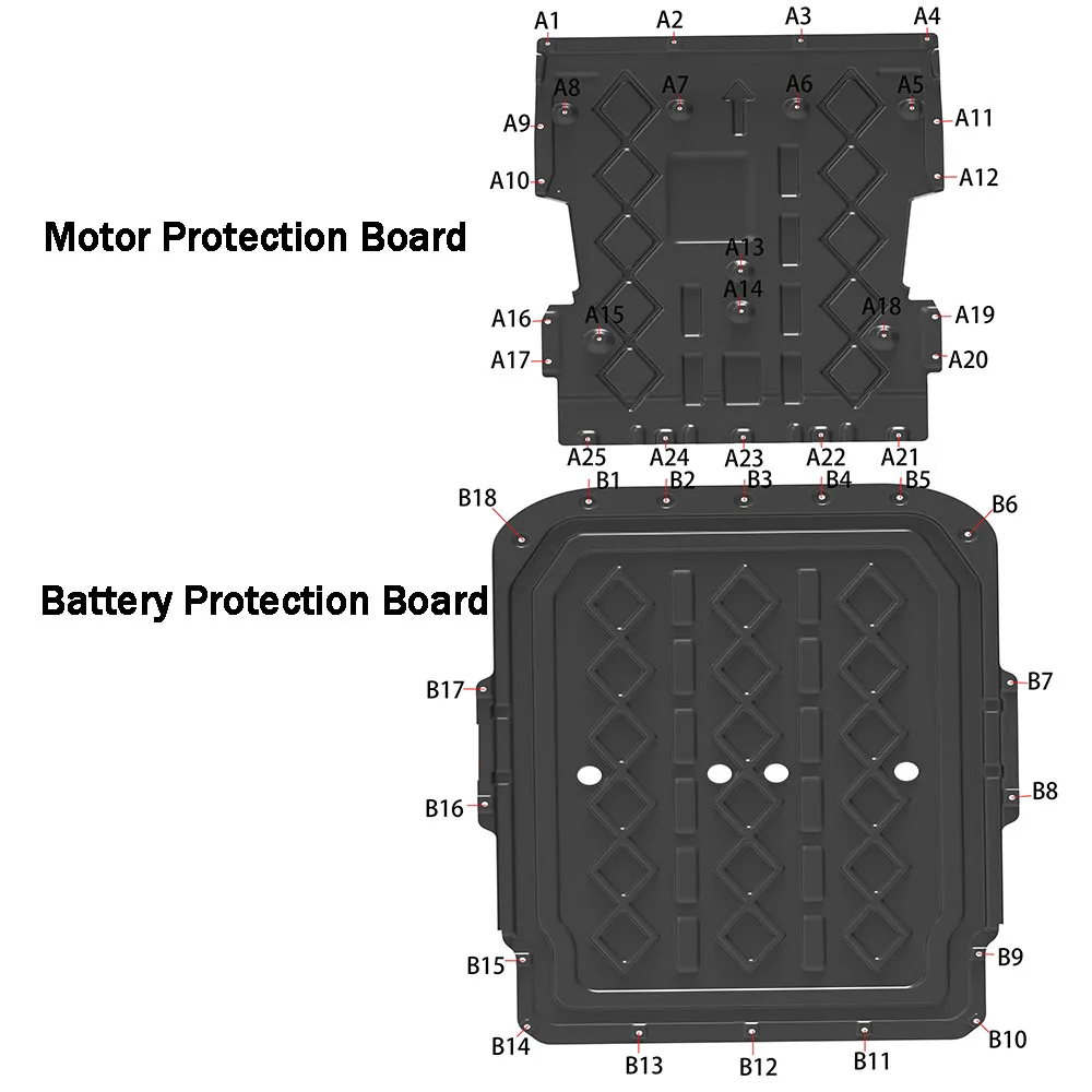 Pelindung bawah motor baterai untuk BYD YUAN UP 2024-2025 301KM 401KM, suku cadang mobil, aksesoris untuk mobil, alat-alat