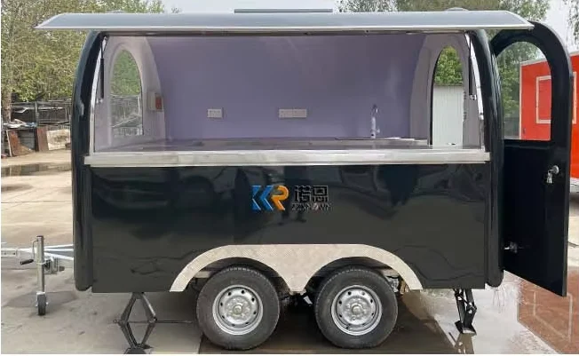 Mobile Snack Cart Street Snack Pizza Kiosk Fast Food Truck Customized Kitchen Equipments Concession Food Trailer