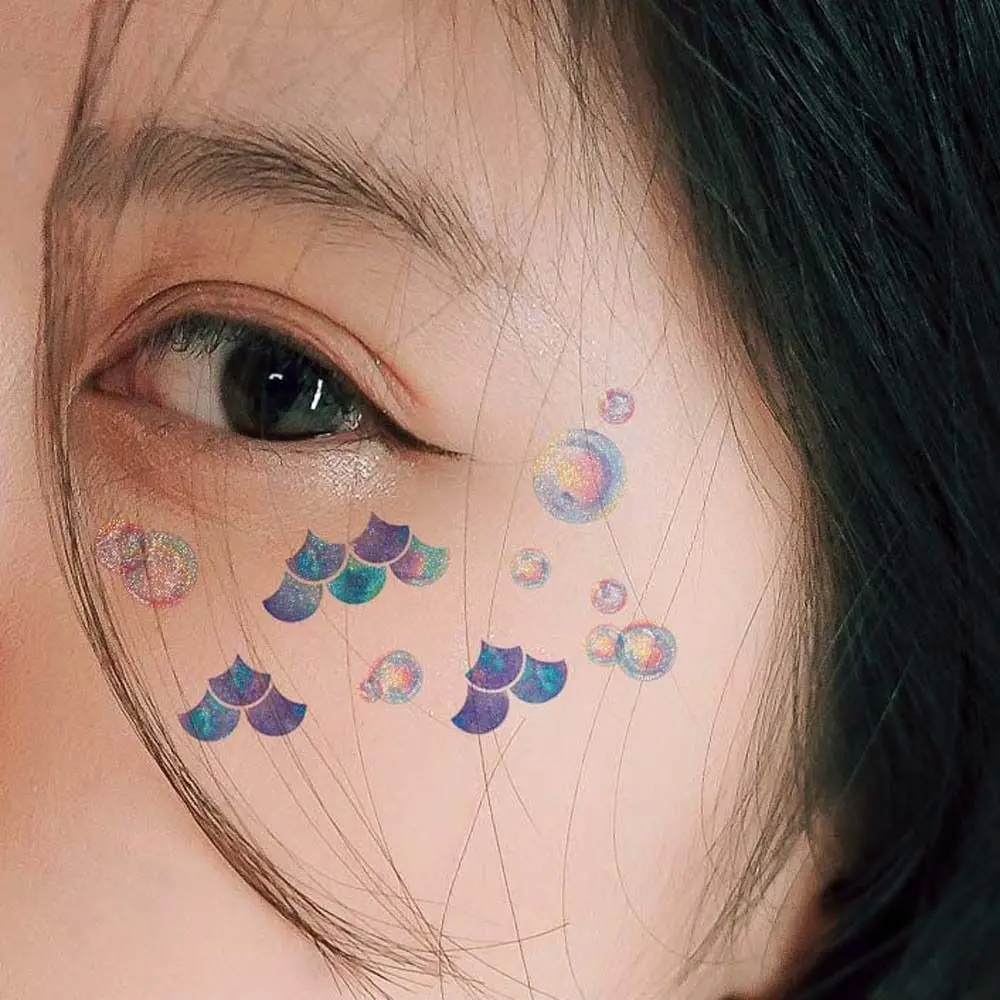 Glitter Butterfly Wings Temporary Tattoo Stickers Flowers Body Art Wrist Neck Face Fake Tattoos