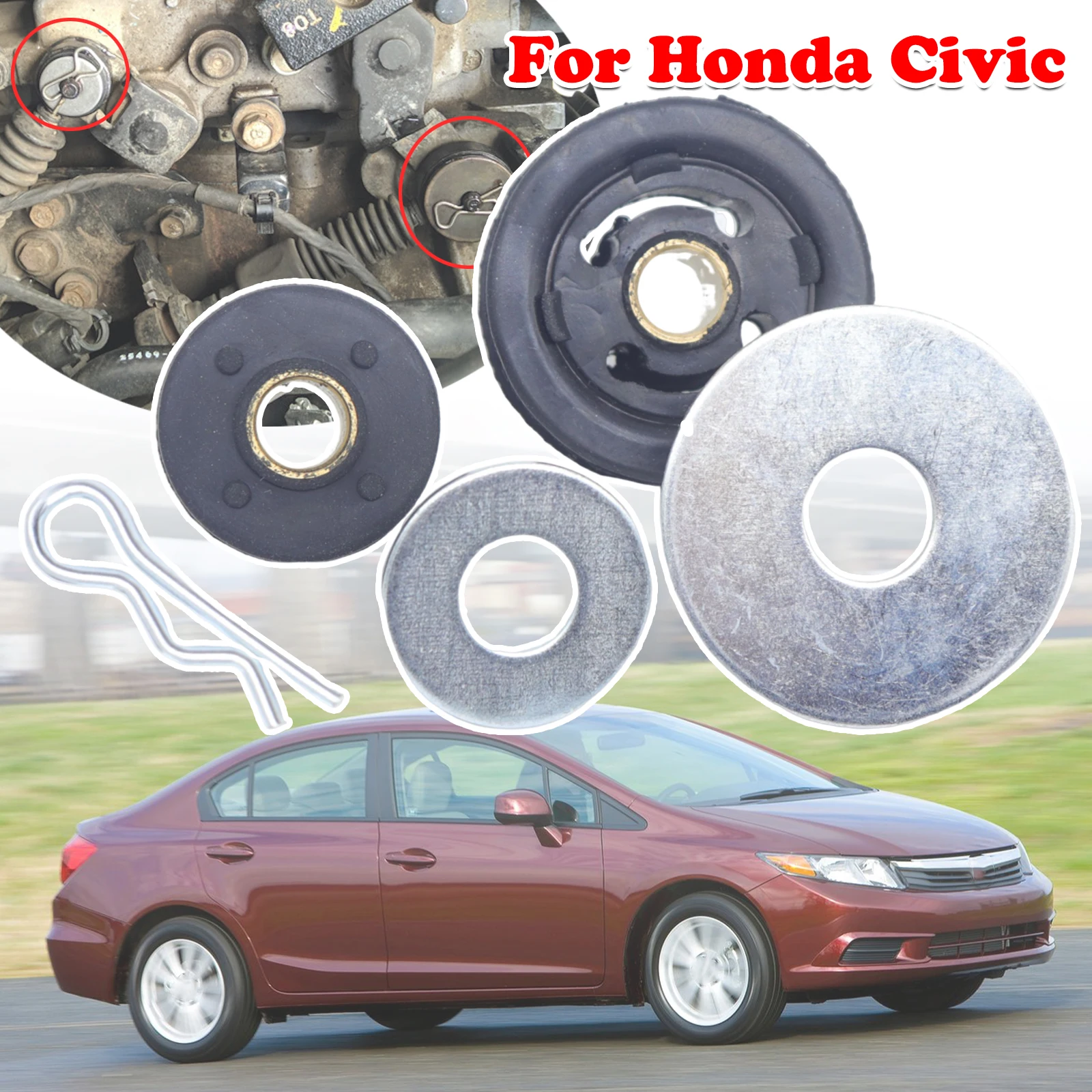 

Updated Manual Gear Shift Cable For Honda Civic Linkage Bushing Selector Washer Cotter Pin 2001 2005 2006 2011 2012 2017 2019