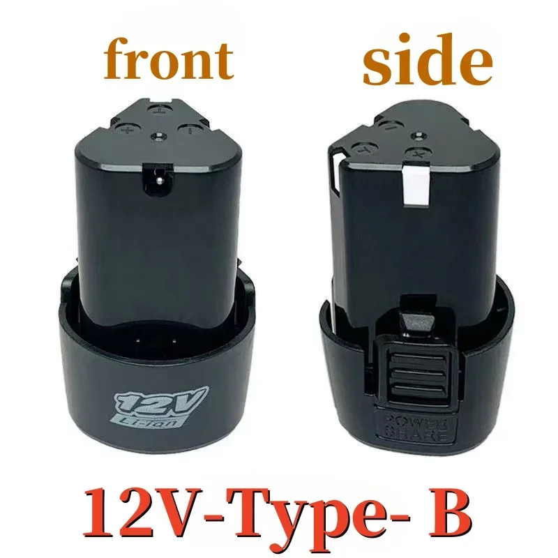 أداة كهربائية أصلية 12 فولت 9800 مللي أمبير في الساعة من النوع B بطارية شحن عالمية، مفك براغي كهربائي، بطارية ليثيوم أيون مثقاب كهربائي