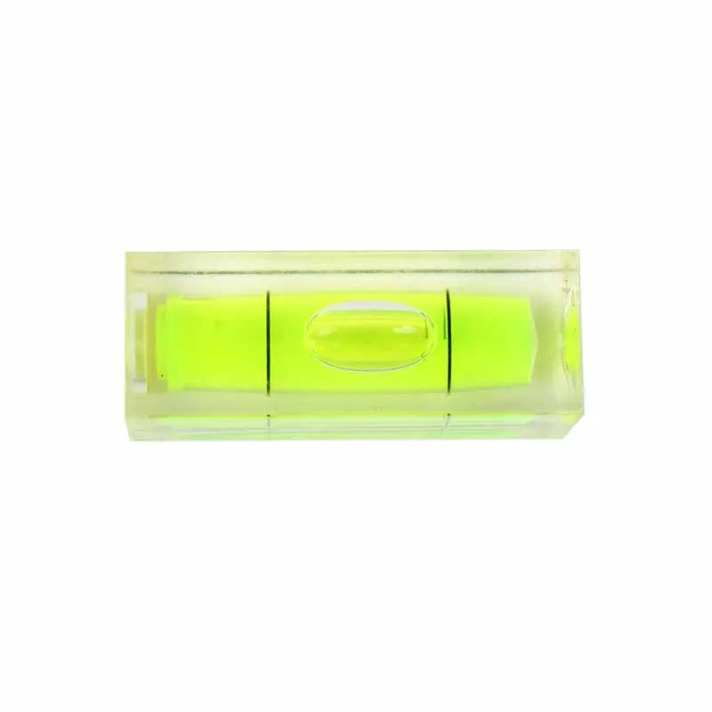 Square Cylindrical  Mini Level Measure Plastic Bubble Spirit Level Vials Bubble Spirit Degree Mark Surface Level Measuring Tool