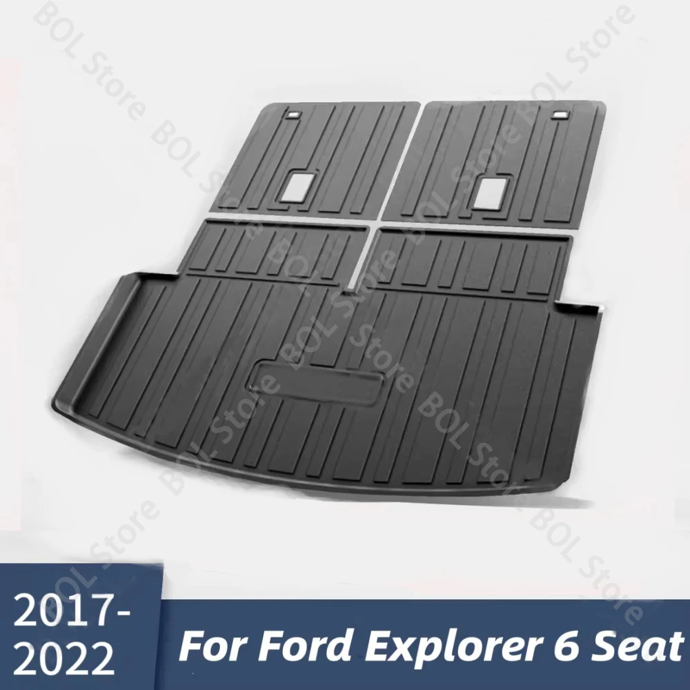 Tapis de coffre arrière pour Ford Explorer 6 places 2022 2021 2020 2019 2018 2013 2014 2015 2016 2017, tapis de plateau de doublure de coffre, accessoires