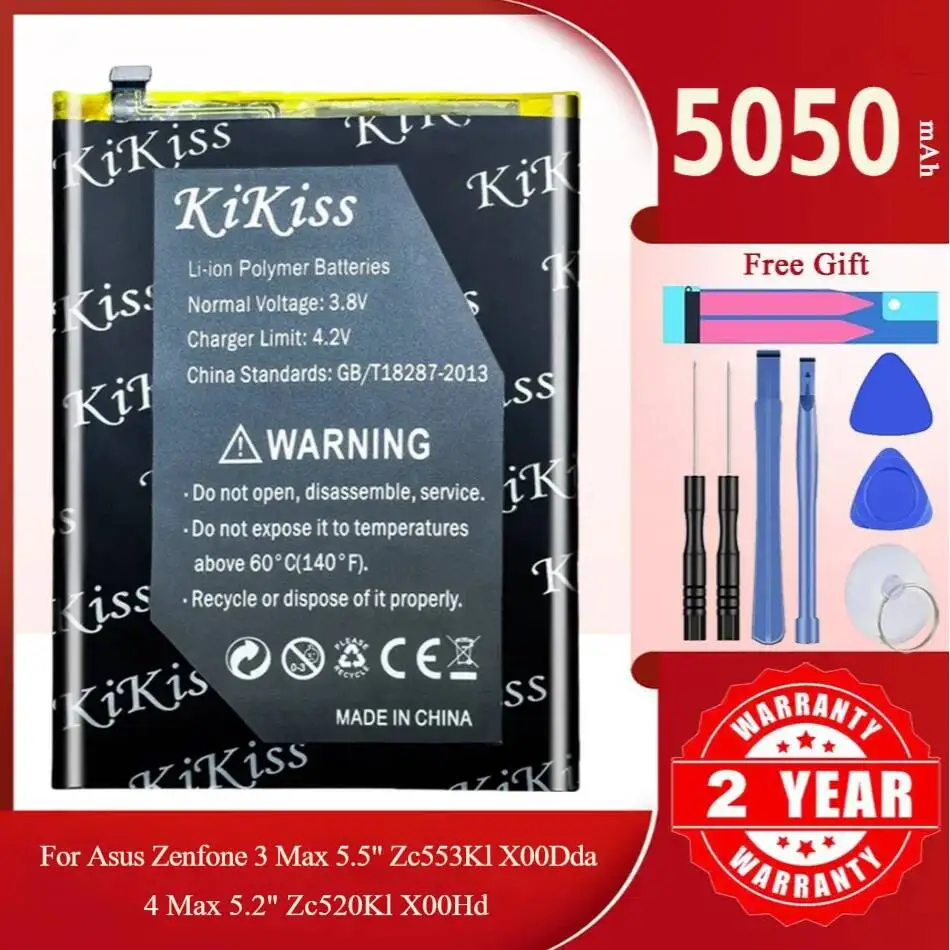 KiKiss Battery For ASUS Zenfone 3 max 5.5