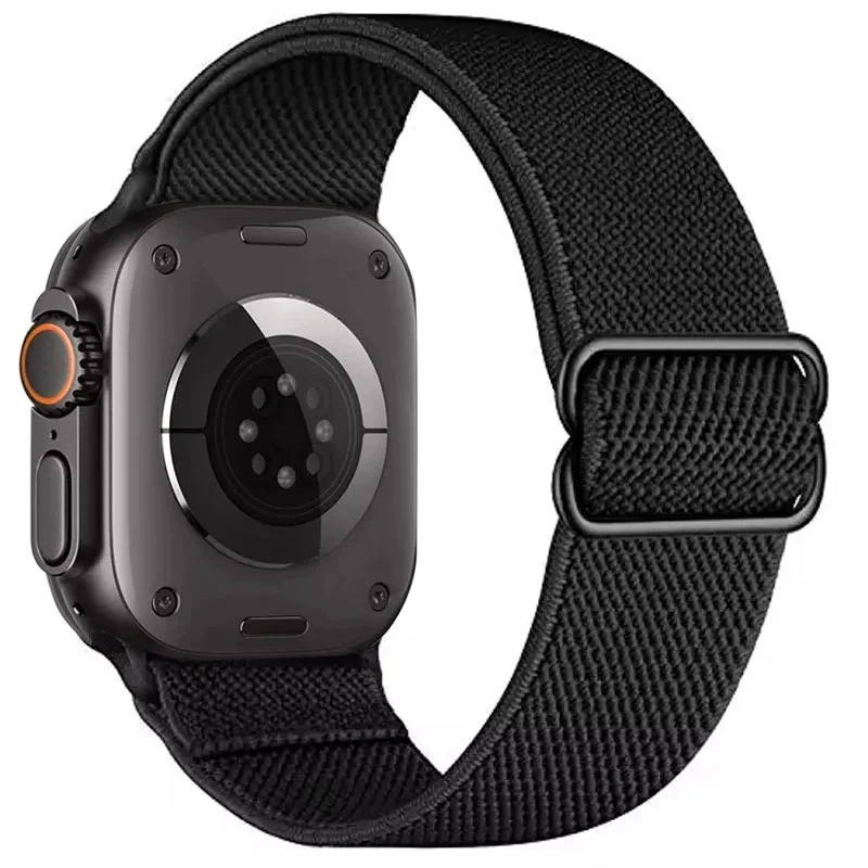 Elastisches Nylon-Schlaufenarmband für Apple Watch Ultra 3/2/1 49mm 11 10 46mm 42mm Armband iWatch 9 8 7 6 5 4 SE 45/41/44/40mm