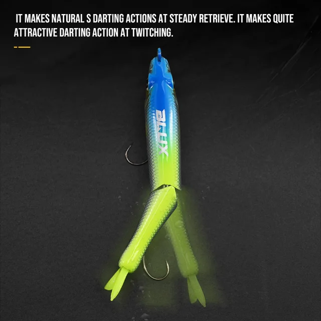BLUX  JACK CLAW 70S Joint Swimbait 70mm 4.6g Sinking Minnow Wobbler Fishing Lure Artificial Hard Bait Single Hook for Bass Trout 5