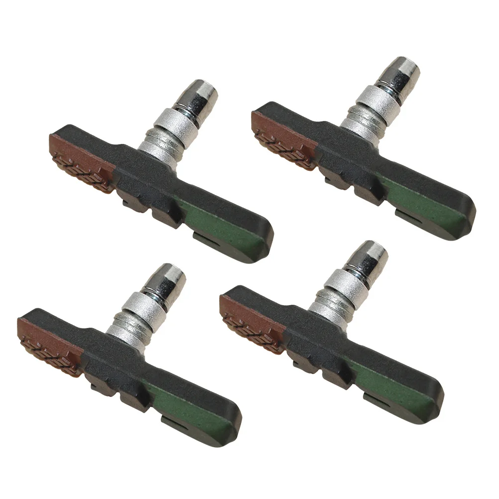 

Brake Pads Set For Road Mountain Bike Replacement Hard-Wearing Rubber Aluminum Alloy Sand-Guide Grooves No Noise