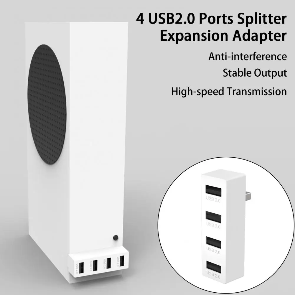 USB Extender  Practical Anti-interference Plug And Play  4 USB2.0 Ports Splitter Expansion Adapter