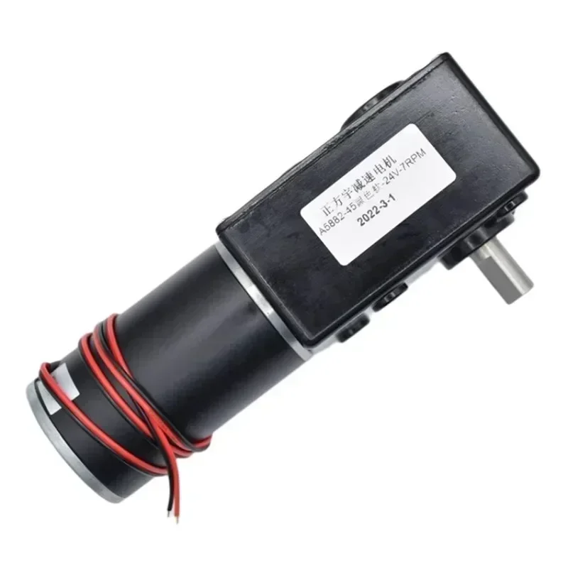 DC12V 24V forte coppia motoriduttore metallo Turbo riduttore a vite senza fine motore invertito a bassa velocità 250kg.cm motoriduttore a vite senza