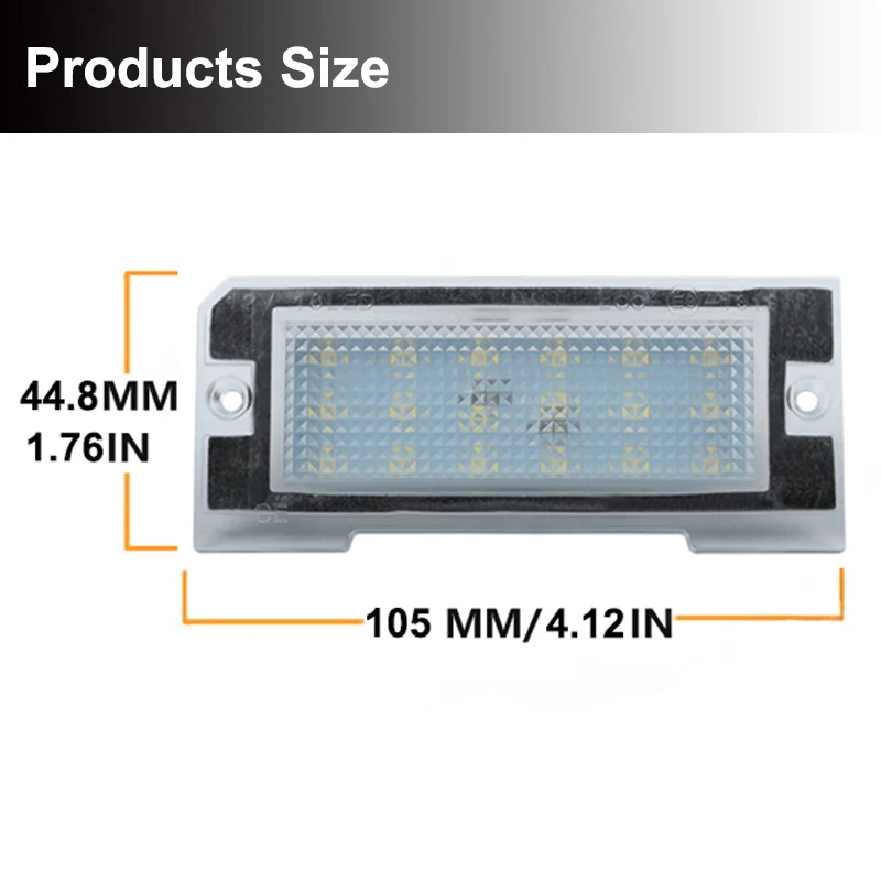 For Land Rover Freelander Mk1 L314 1997-2006 LED Number License Plate Lights Lamps Canbus Oem XFC100540