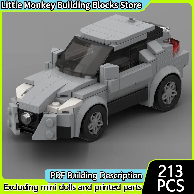 

Speed Racing Car Model MOC Building Bricks Kicks EL Off-Road Vehicle Modular Technology Children Holiday Gifts Assemble Toy Suit