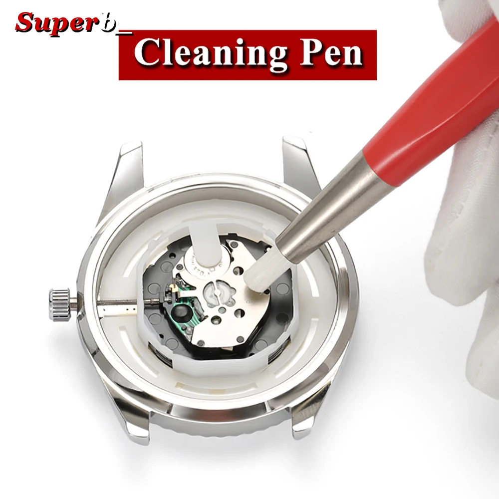 Kratzbürste Stift Set Messing Stahl Fiberglas Spitze Rostentfernung Reinigungsstift Uhr Elektronisches Reinigungswerkzeug Uhrmacherzubehör