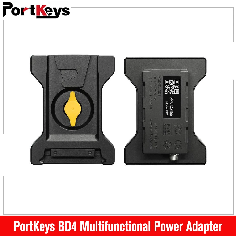 Portkeys BD4 Módulo de bateria manequim NP-F de dupla face, para monitores de vídeo de campo de câmera de sistema de transmissão de vídeo sem fio