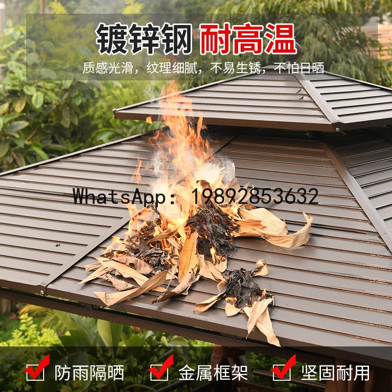 

X-21 Уличный павильон-пергола для виноградной лозы, элитный садовый павильон для виллы, уличный навес для отдыха