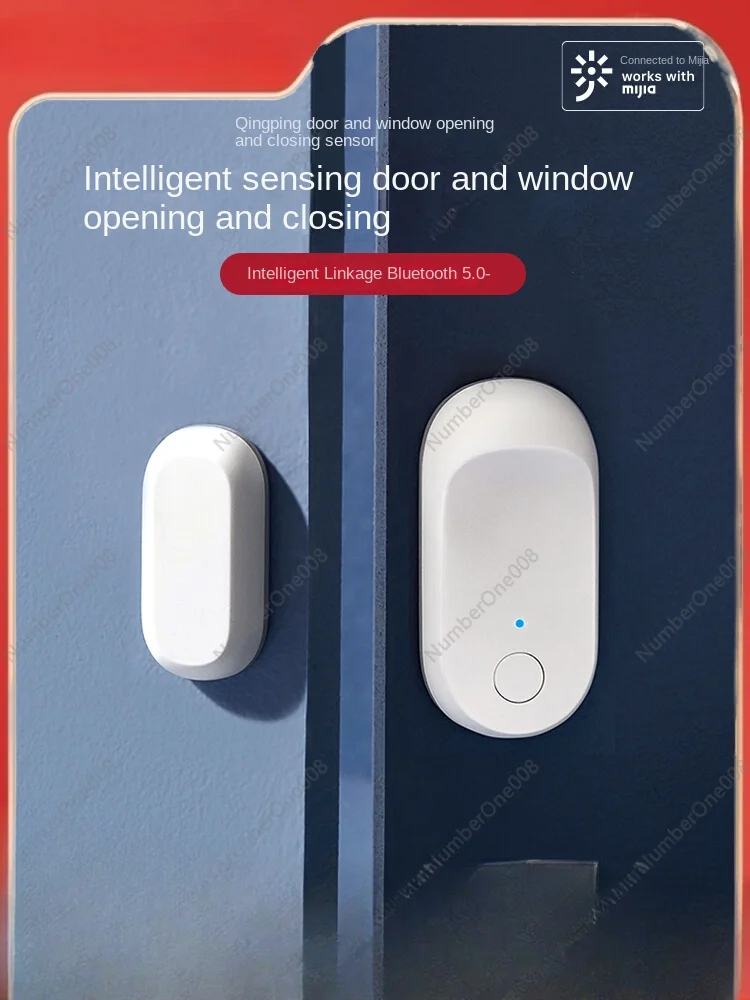 Duckweed Door and Window Opening and Closing Sensor Bluetooth Smart Home Door Magnetic Induction Security Alarm Anti-Theft