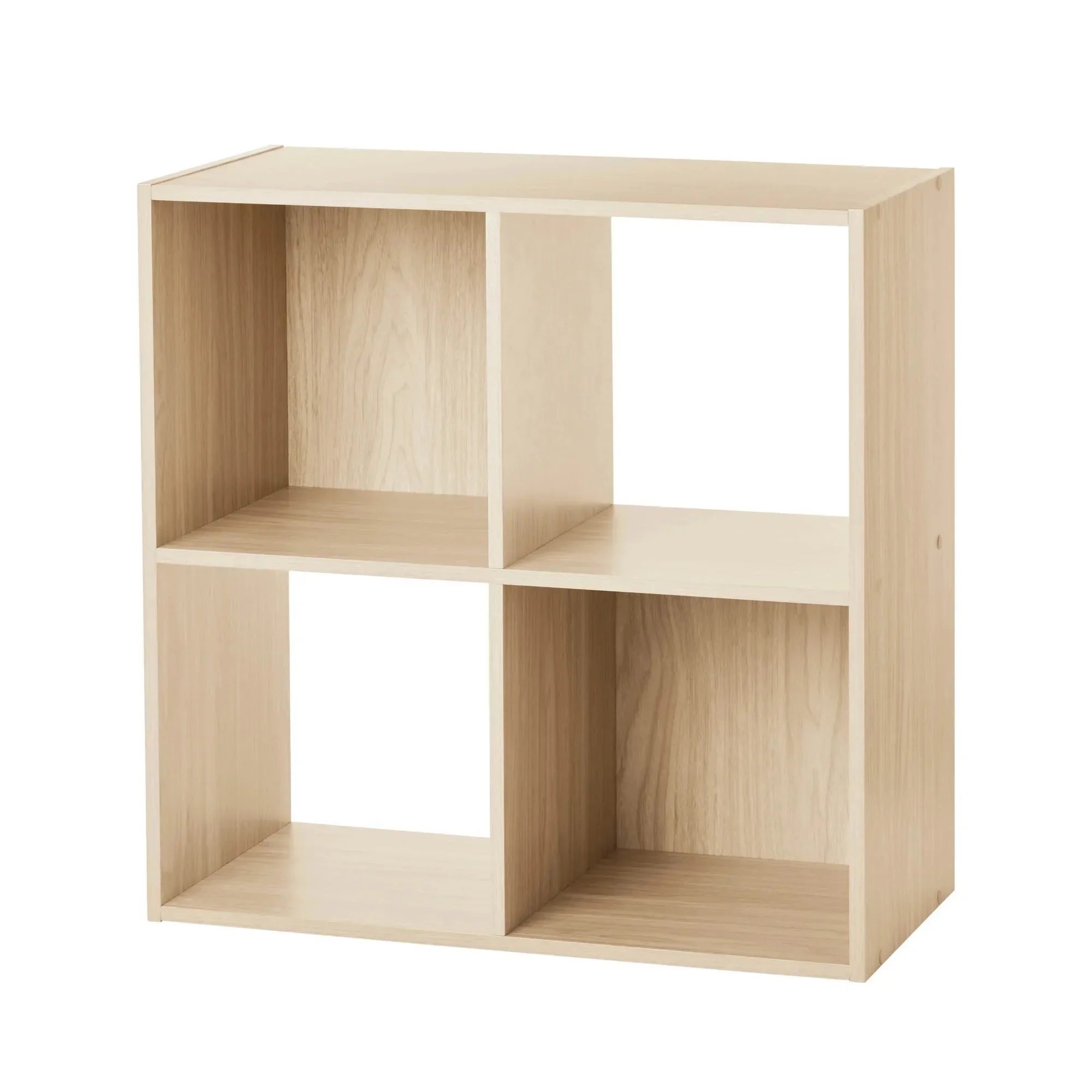 4-Cube Modular Storage Organizer - Freestanding Shelf Unit for Office - Great for Living Room Bedroom & Entryway Use