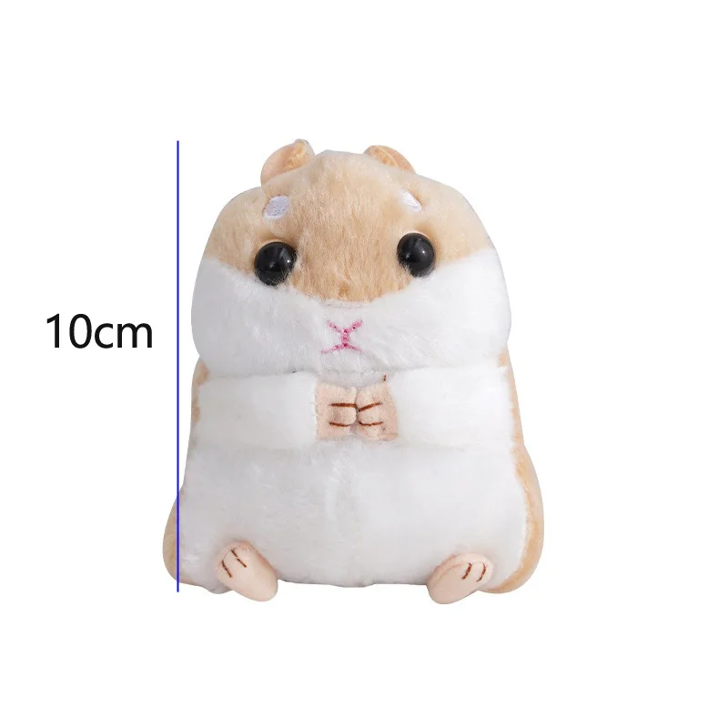 Pluizige Hamster Pop Knuffels Sleutelhanger Hanger Vrouwen Meisje Nepbont Pompom Sleutelhanger Snuisterijen Handtas Rugzak Schooltas Hanger