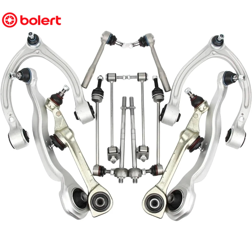 14Pcs Control Arm Ball Joint Stabilizer Link Tie Rod Kits Compatible For Benz S Class W221 C216 S250 CDI S350 S400 S500