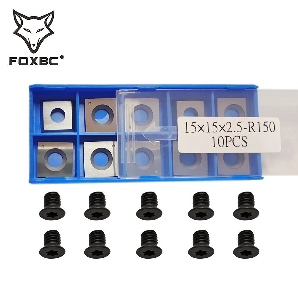 Wkładki z węglika 150 o promieniu 15mm x 15mm x 2.5mm do Dewalt DW735 DW735X 10 szt.