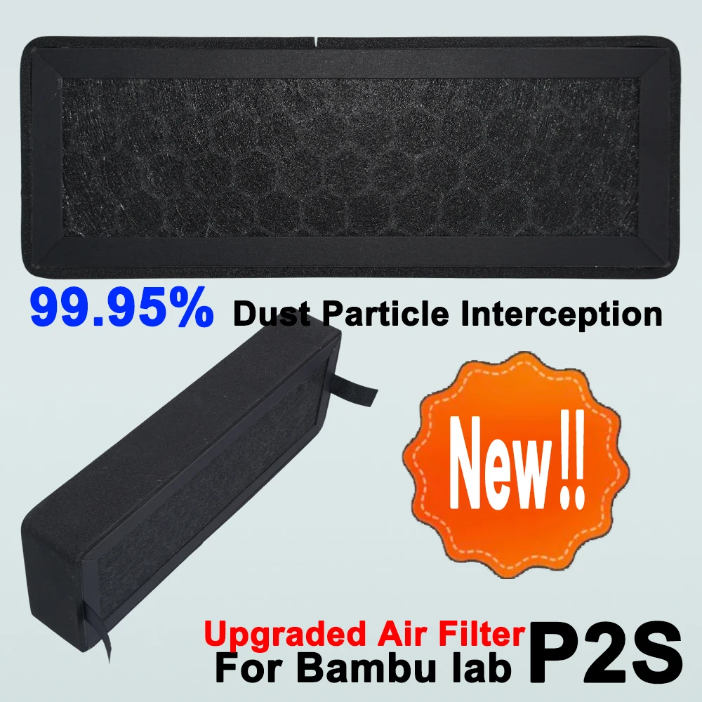 Upgrade For Bambu Lab P2S Filter HEPA 13 Activated Carbon Combo Air Filter Bambulab P2S Accessories Replacement